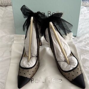 La Belle Black Mesh Women's Shoes